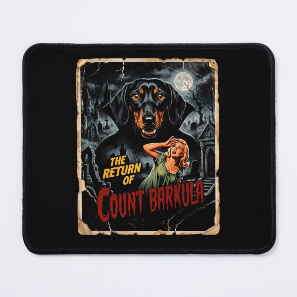 Item preview, Halloween Count Barkula Dachshund Vampire Movie Poster designed and sold by d247.