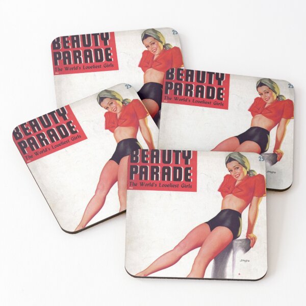 Item preview, Beauty Parade 1950s Women Vintage Magazine Cover Fan Art Original Custom Vintage Movie Poster Wall Art Tee Design designed and sold by Cool Robot Bro..