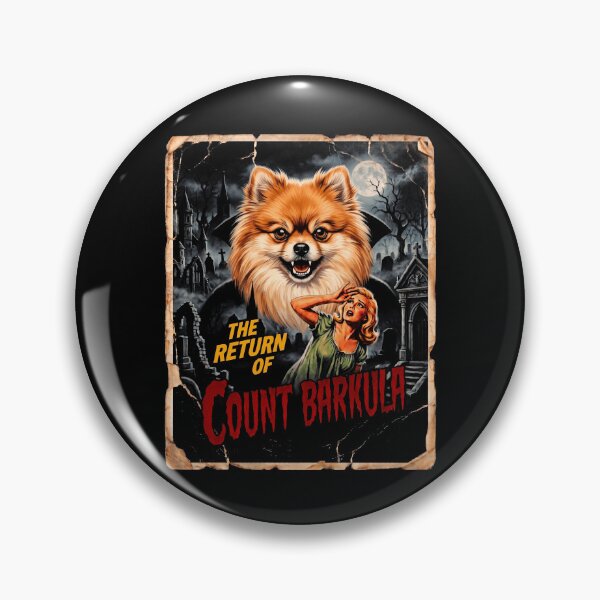 Item preview, Retro Halloween Count Barkula Vampire Dog designed and sold by d247.