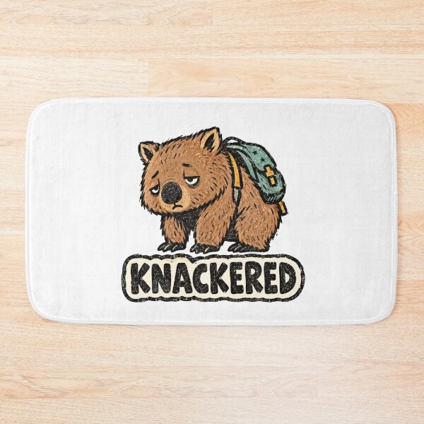 Item preview, Knackered Hiking Bear Funny Outdoor Sticker designed and sold by Frenky Stickers.