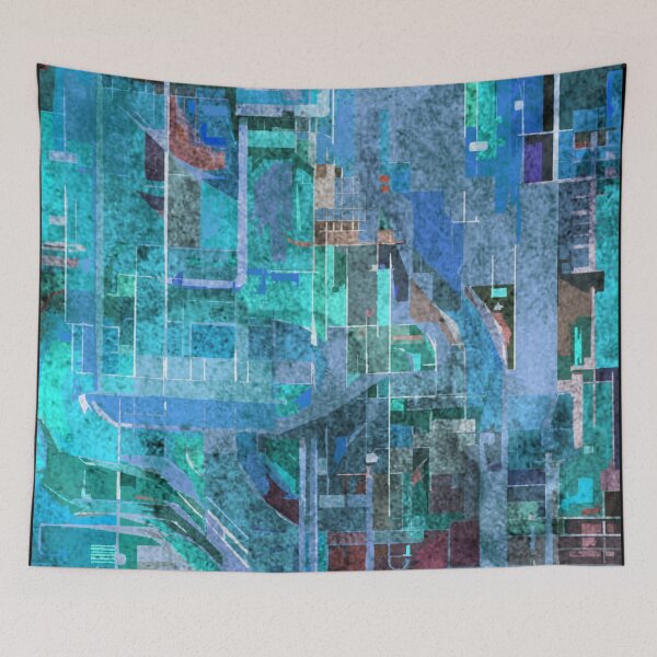 Item preview, Abstract map designed and sold by kinpirks.