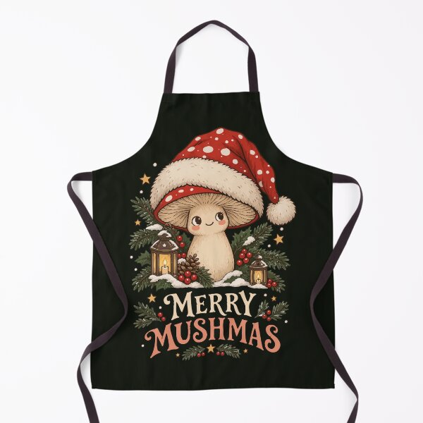 Item preview, Merry Mushmas Christmas Mushroom – Cute Santa Hat Fungi Holiday Design designed and sold by Skryp-art.
