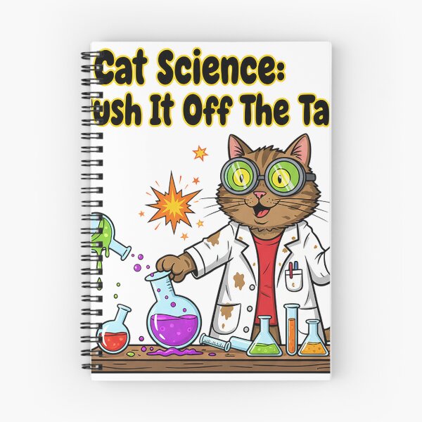 Item preview, Cat Science Push It Off The Table Funny Brown Tabby Lab Explosion Design designed and sold by cannsuh.