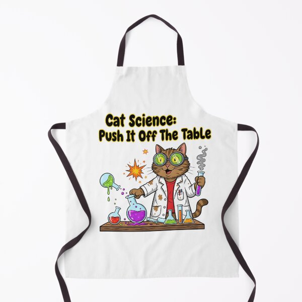 Item preview, Cat Science Push It Off The Table Funny Brown Tabby Lab Explosion Design designed and sold by cannsuh.