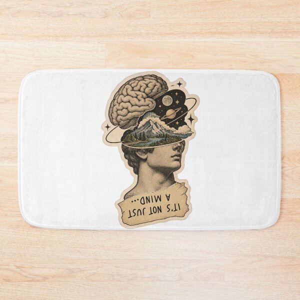 Item preview, Cosmic Mind Open Universe Mountain Vintage Sticker designed and sold by PRIME4YOU.