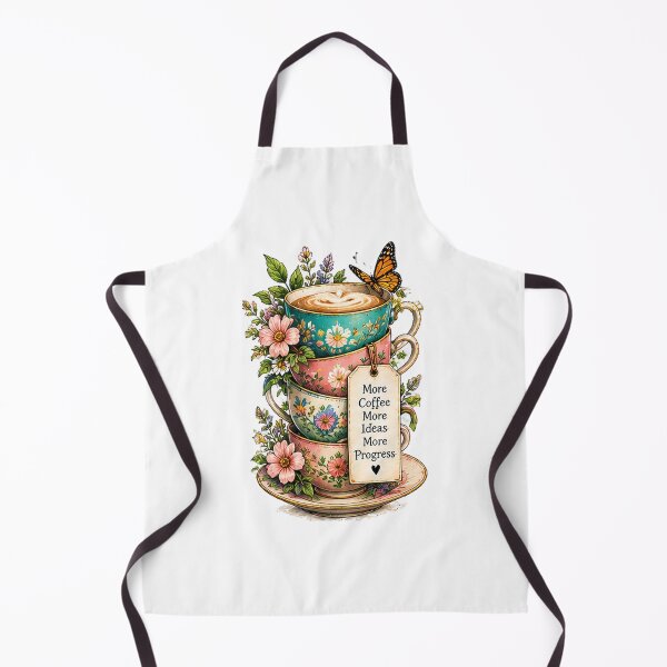 Item preview, More Coffee More Ideas Floral Cups designed and sold by DrAsmaaMohamed.