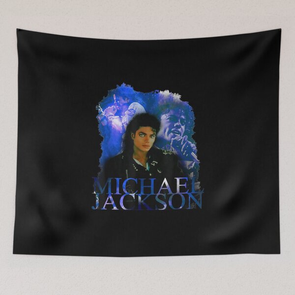 Item preview, Michael Jackson Blue Aura Portrait Collage Live Performance King of Pop designed and sold by QliumoPery.