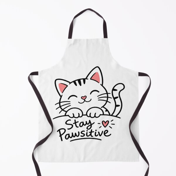 Item preview, Stay Pawsitive Cute Cat Doodle designed and sold by Down Zero.