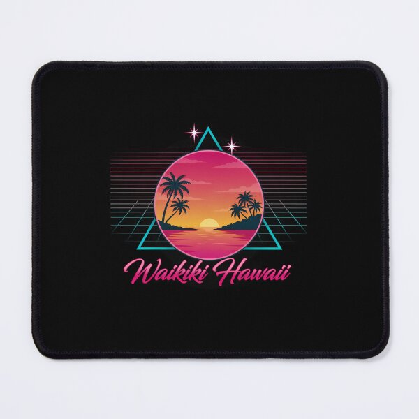 Item preview, Waikiki Hawaii Retro 80s Synthwave Sunset designed and sold by Enea Kelo.