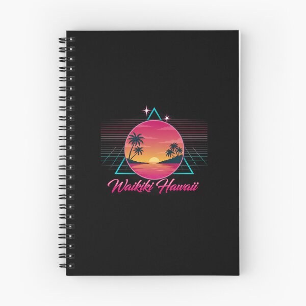 Item preview, Waikiki Hawaii Retro 80s Synthwave Sunset designed and sold by Enea Kelo.