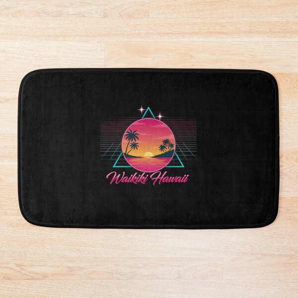 Item preview, Waikiki Hawaii Retro 80s Synthwave Sunset designed and sold by Enea Kelo.