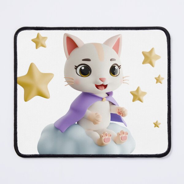 Item preview, Cute Guardian Angel Cat Floating on Cloud designed and sold by Mythos-Apparel.