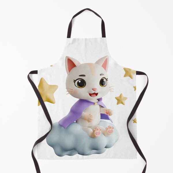 Item preview, Cute Guardian Angel Cat Floating on Cloud designed and sold by Mythos-Apparel.