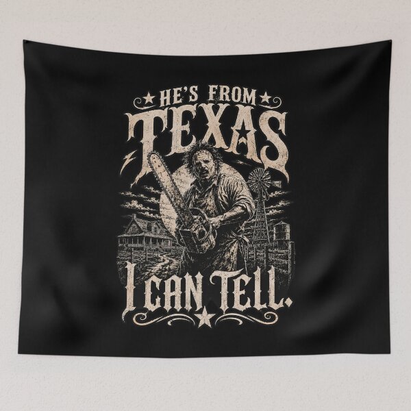 Item preview, He's From Texas Can Tel - Texas Horror - He’s From Texas I Can Tell - He's From Texas Can Tel Halloween designed and sold by UnalTrisTT.