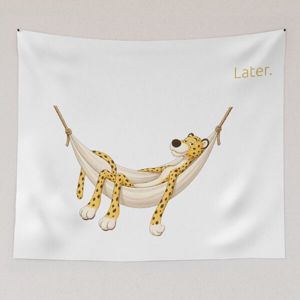 Item preview, Leopard Relaxing in Hammock designed and sold by Maison de Mabiti.