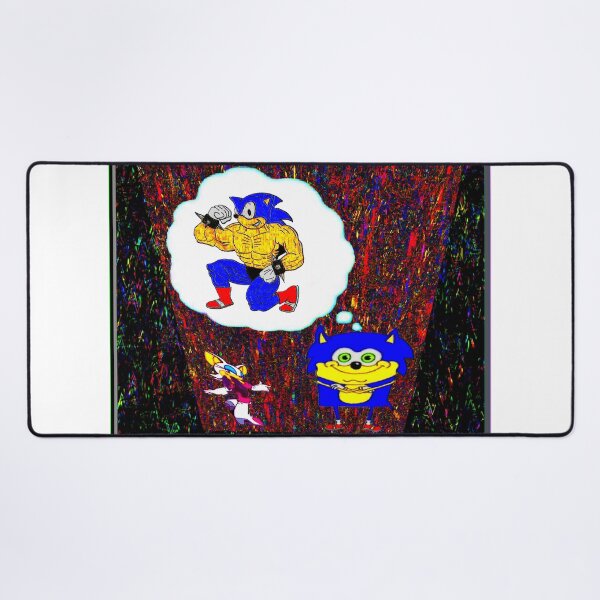 Item preview, sonic sponge bob strong man holo foil designed and sold by retro_hobbie_shop.