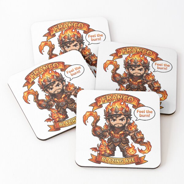 Item preview, Franco Blazing Axe Name Banner Sticker - Mobile Legends Fan Art designed and sold by Lesley D.
