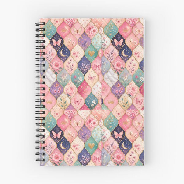 Item preview, Premium Pink Floral Butterfly Tessellation – Cute Girly Botanical Pattern designed and sold by vinothmech53.
