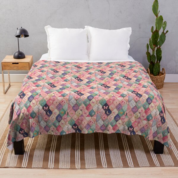Item preview, Premium Pink Floral Butterfly Tessellation – Cute Girly Botanical Pattern designed and sold by vinothmech53.