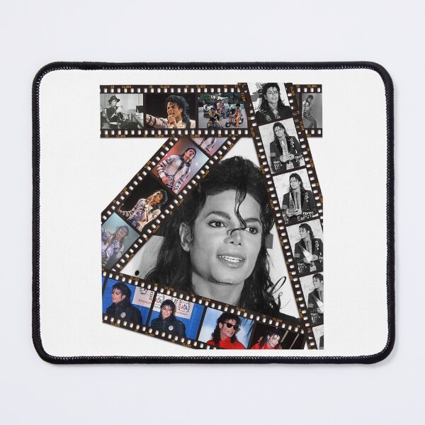 Item preview, Michael Jackson Film Strip Photo Collage Lifetime Career Moments Black White designed and sold by QliumoPery.