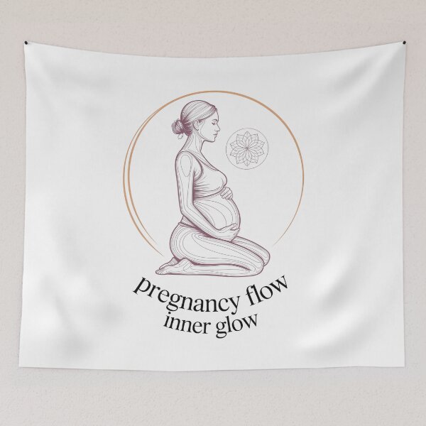 Item preview, Pregnancy Flow Inner Glow Purple Hatching Piece designed and sold by 108stillness.