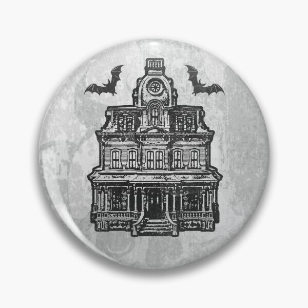 Item preview, Haunted Victorian Mansion Bats Gothic House Woodcut designed and sold by Ghoul Enterprises.