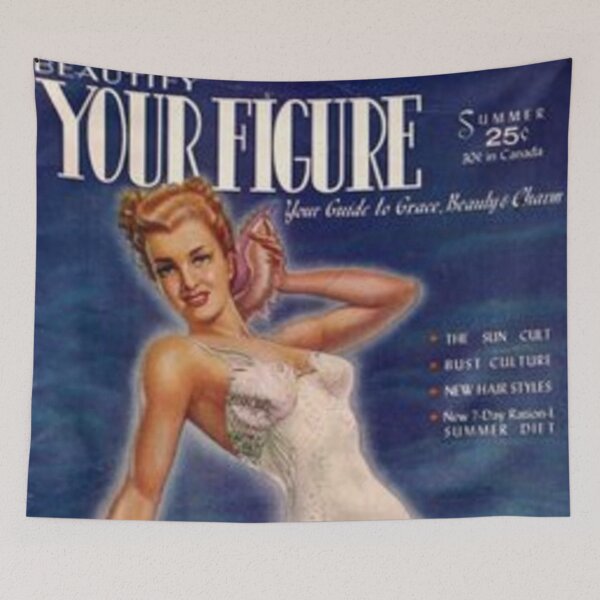Item preview, Beautify Your Figure 1950s Women Vintage Magazine Cover Fan Art Original Custom Vintage Movie Poster Wall Art Tee Design designed and sold by Cool Robot Bro..