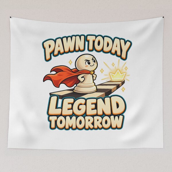 Item preview, Pawn Today, Legend Tomorrow - Funny Chess Pawn designed and sold by Good Mood Foundry.