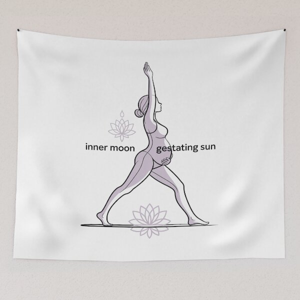Item preview, Inner Moon Gestating Sun Lavender Warrior Piece designed and sold by 108stillness.