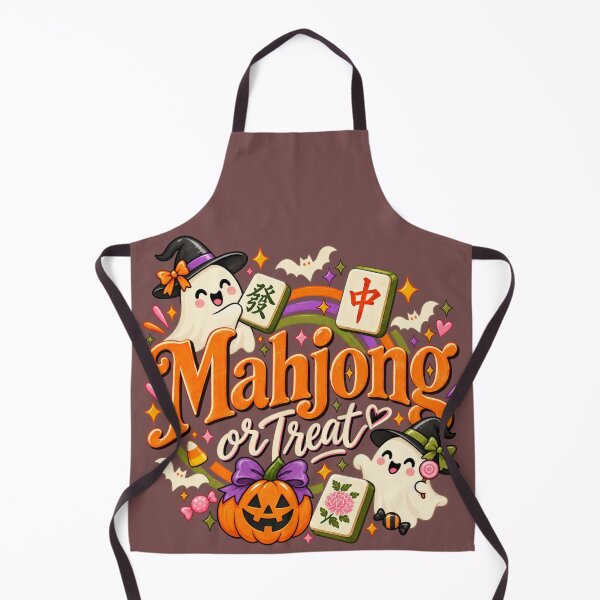 Item preview, Mahjong or Treat – Cute Halloween Mahjong Ghosts designed and sold by KateVil.