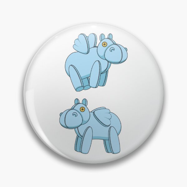Item preview, Illustration with blue toy hippo designed and sold by RizikCat.