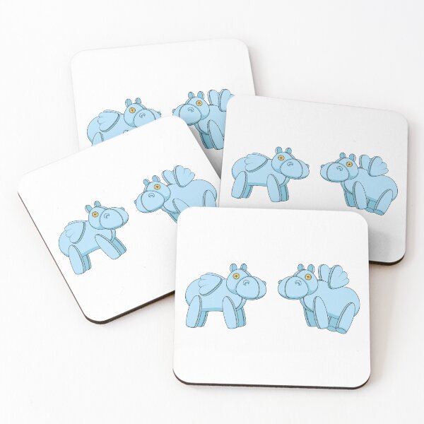 Item preview, Illustration with blue toy hippo designed and sold by RizikCat.