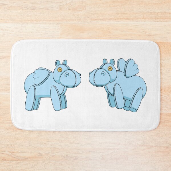 Item preview, Illustration with blue toy hippo designed and sold by RizikCat.