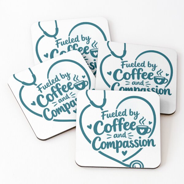 Item preview, Fueled by Coffee and Compassion Shirt | Nurse Stethoscope Heart Tee | Funny Nurse Graphic Tee | Nurse Appreciation Gift Shirt designed and sold by sfyn-na.