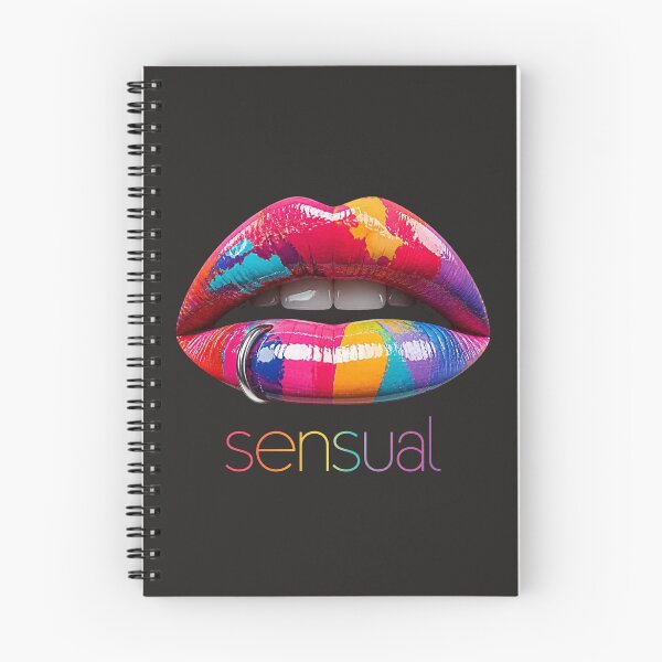 Item preview, Sensual Colorful Pop Art Lips with Piercing designed and sold by MargaretPolanco.