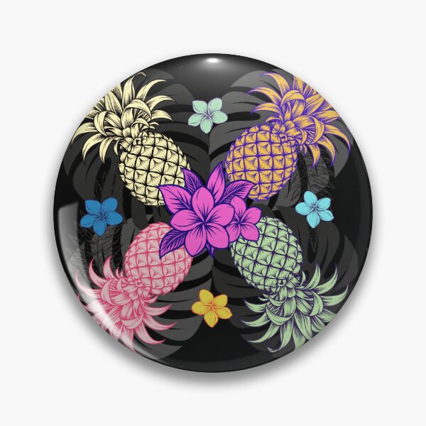 Item preview, Hawaiian Pineapple Tropical Floral – Colorful Island Paradise designed and sold by Plus91BIRD.