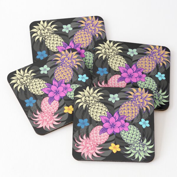 Item preview, Hawaiian Pineapple Tropical Floral – Colorful Island Paradise designed and sold by Plus91BIRD.