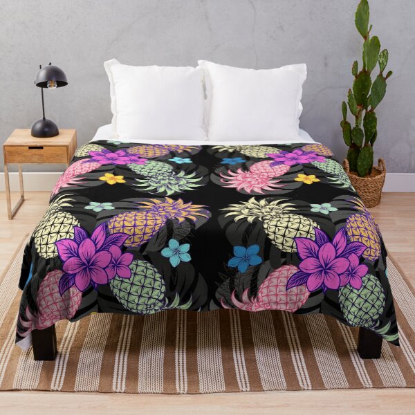 Item preview, Hawaiian Pineapple Tropical Floral – Colorful Island Paradise designed and sold by Plus91BIRD.