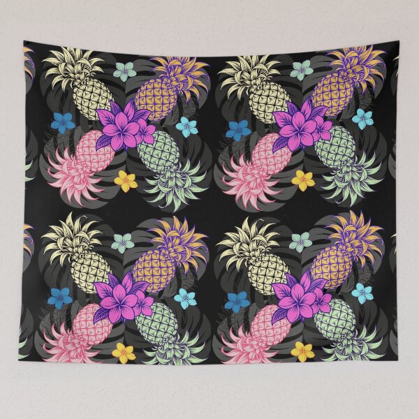 Item preview, Hawaiian Pineapple Tropical Floral – Colorful Island Paradise designed and sold by Plus91BIRD.