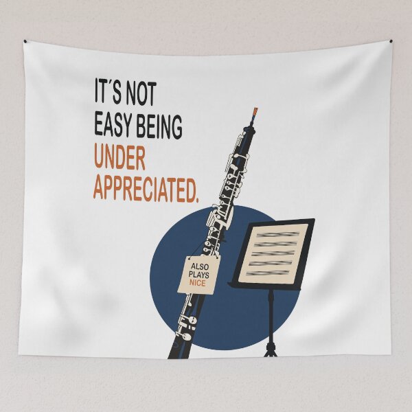 Item preview, Funny Oboe Art Print, Oboist Gift, Oboe Player Print, Musician Humor Art, Orchestra Gift, Music Teacher Decor, Classical Music Print designed and sold by Studio pod Burom.