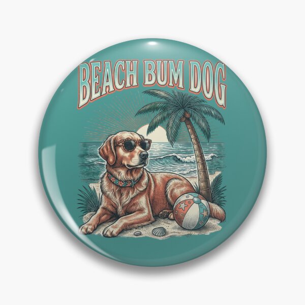 Item preview, Beach Bum Dog Funny Summer designed and sold by FurRealStudioCo.