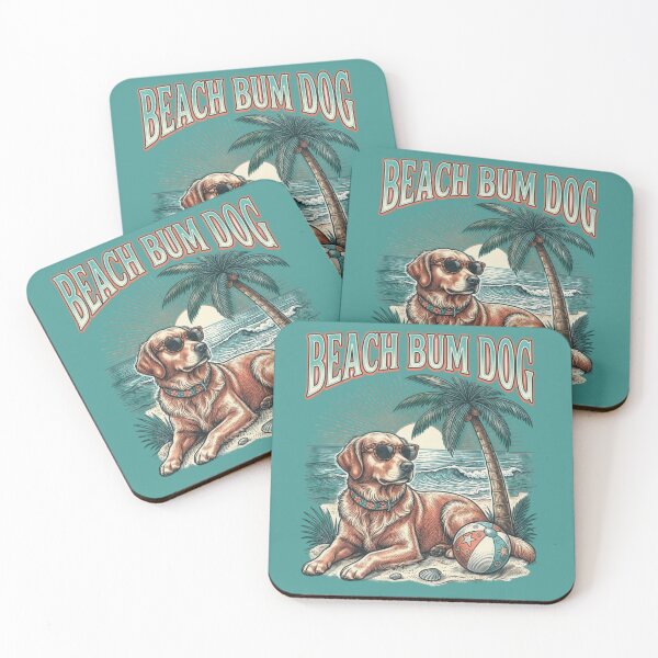 Item preview, Beach Bum Dog Funny Summer designed and sold by FurRealStudioCo.
