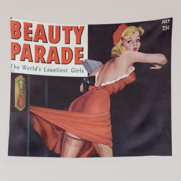 Item preview, Beautify Parade 1950s Women Vintage Magazine Cover Fan Art Original Custom Vintage Movie Poster Wall Art Tee Design designed and sold by Cool Robot Bro..
