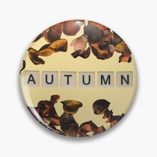Item preview, Cozy Autumn Vibes Letter Tiles and Dry Leaves Fall Design designed and sold by SolutionsArt.