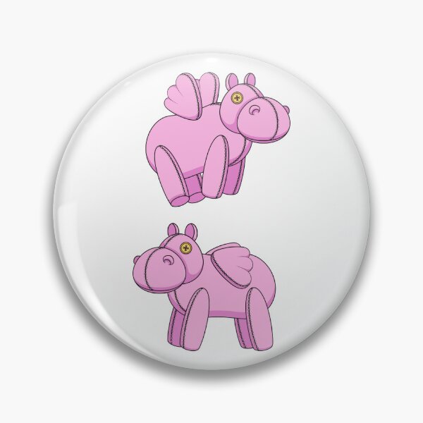 Item preview, Illustration with pink toy hippo designed and sold by RizikCat.
