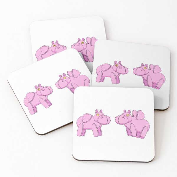 Item preview, Illustration with pink toy hippo designed and sold by RizikCat.