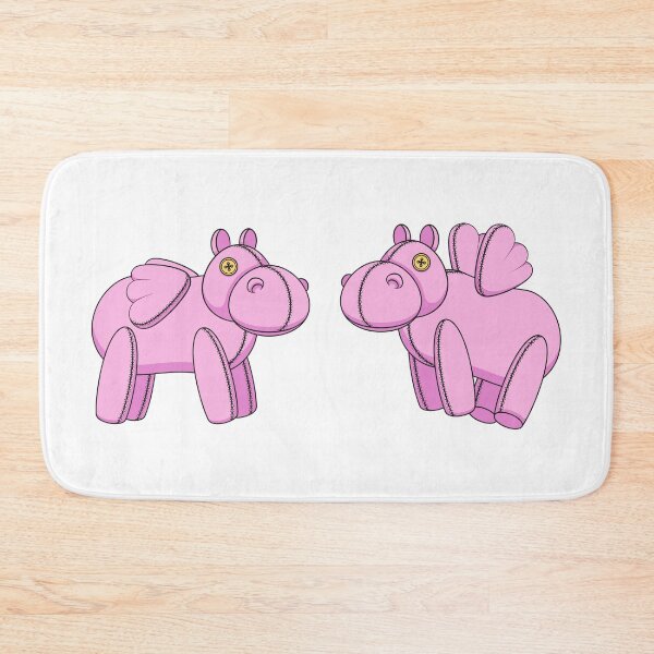 Item preview, Illustration with pink toy hippo designed and sold by RizikCat.