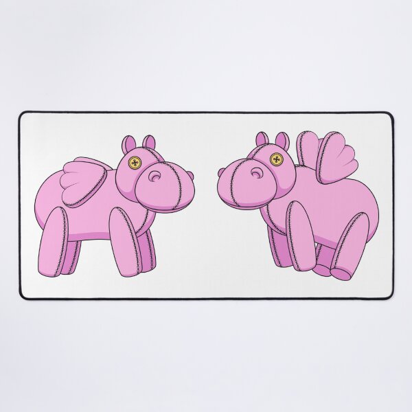 Item preview, Illustration with pink toy hippo designed and sold by RizikCat.