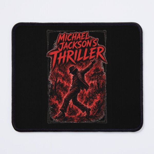 Item preview, Michael Jackson Thriller Dance Pose Red Silhouette King of Pop 80s Horror Music designed and sold by QliumoPery.