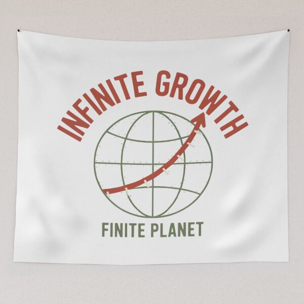 Item preview, Infinite Growth Finite Planet Climate Earth Art designed and sold by cabana.space.